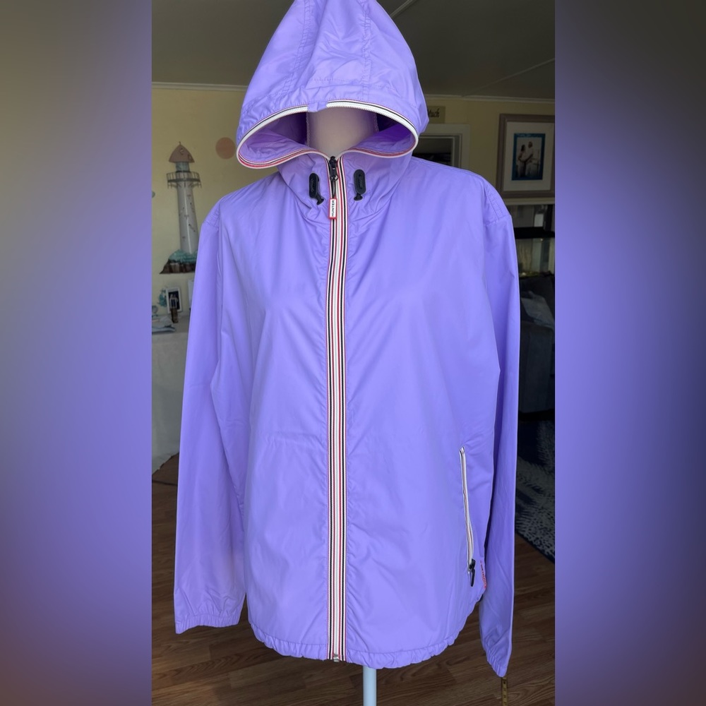 RARE lilac/lavender women's Hunter lightweight rain jacket/shell